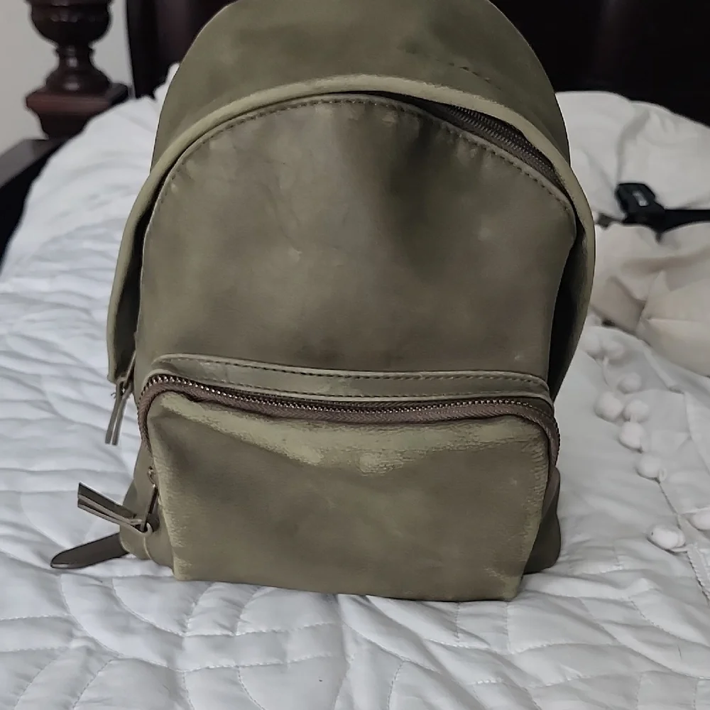 Universal‎ Thread Suede Olive Green Mini Backpack Bag